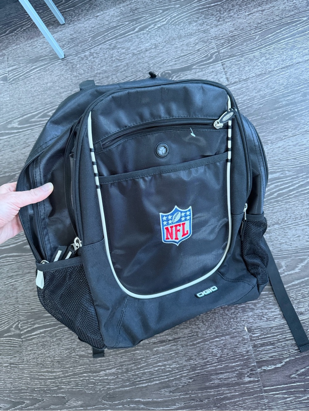 OGIO Black Backpack with NFL Shield Patch